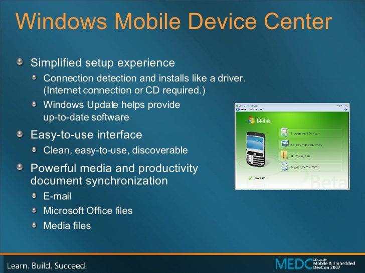 Windows mobile device center 6 for vista activesync download xp